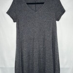 Torrid Heather Gray V-neck Swing Dress A-line Sz 1X